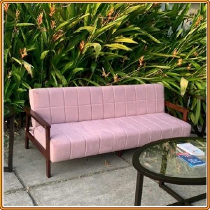 Slatted Pink : Ghế Sofa Băng Đa Chức Năng + Nệm Hồng